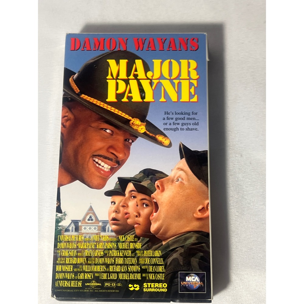 Major Payne VHS Movie 1995 Damon Wayans Comedy Action MCA Universal